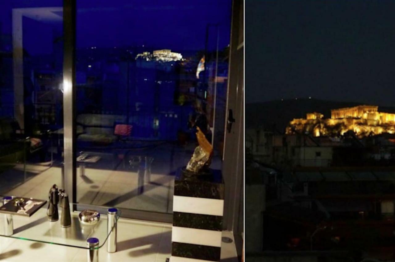 Stylish Penthouse With Acropolis And 360 View Daire Atina Dış mekan fotoğraf